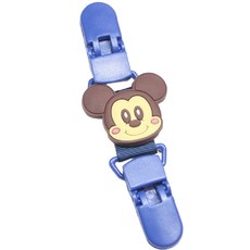 KIDS PARK 雙頭防掉夾 可愛造型奶嘴夾 嬰兒奶嘴防掉鏈 安全材質 多款可選, 2歲以下, 米奇, 1入