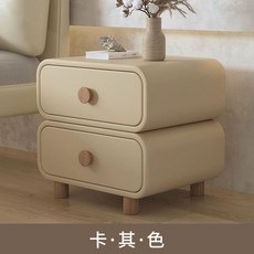 침실2단협탁 거실 소파 침실 협탁 사이드테이블 2단 미니 서랍 미백색 침대옆선반 서랍형, 완제품, 40x40x47cm, C.카키