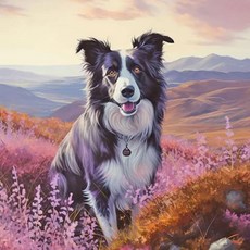 자수가 페인트 동물 페인팅 풀 스퀘어 라운드 그림 라인석 장식