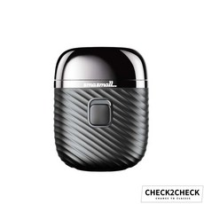 smasmall S1 迷你電動刮鬍刀 充電式 IPX7 防水 80分鐘續航, 元素灰(主機含配件組)