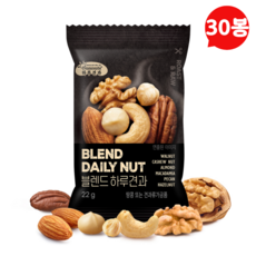 하루견과 무염 무당 건과일없는 블렌드하루견과, 30개, 22g 30개, 22g