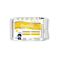 Dailix 吸血鬼超瞬吸淨味乾爽衛生棉 日用型, 24.5cm, 9, 1個