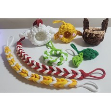 [꼬꼬닭 병아리 세트] 피그미다람쥐 도마뱀 양말목 세트 포치 바인, 1개, 여러색상