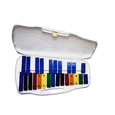 명창실버스타 공명실로폰 25키 (백색) 무지개칼라음판[실.채포함], 1개, 백색, 25판