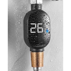 샤워led온도계 스마트 방수 샤워기 온도 디스플레이 온도표시 필터 샤워기 욕실용, 온도 표시