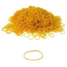 벌크 노란 고무줄 30x1.3mm 300g, 본상품