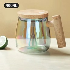 400ML 전기 블렌더 믹서 포트 휴대용 자동 교반 유리 커피컵 머그잔 우유 라떼 커피 음료 혼합용 주방 도구, 1개, style 5 / 301-400ml