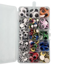 모모팬시 공예용 눈알 스티커 세트 15종 약 500P, 1개