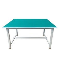 防靜電工作臺桌子車間工作臺操作臺打包桌子檢驗臺維修桌打包臺 裝配操作臺 工作桌 鋁型材工作臺 防靜電工作臺, 1個, 平面/鐵方通長100*寬60*高75