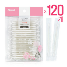 위생적 개별포장 종이면봉 여행 다용도 휴대용, 1개입, 1개