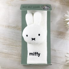Dick Bruna Miffy 安全帶護套，柔軟舒適減壓, 白色/miffy, 1個