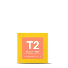 T2 팩스어피치 티백, 87g, 1박스, 25개입