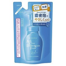 센카 올 클리어 더블 워시 폼 2인1 펌프형 세안제 리필용, 130ml, 1개