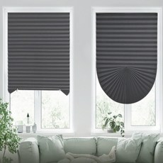 SSZ 무타공 셀프 재단 접착식 블라인드 90x150cm (일반형 그레이)