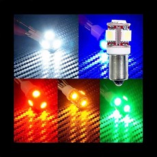 3칩 5발 LED 꼬마전구 도어 번호판 라이트 램프 수리 교환, 24V 블루LED