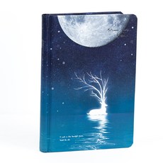 히어로피플 달빛 사슴 비밀 노트 커플 일기 공책 다이어리, 보름달(야광)