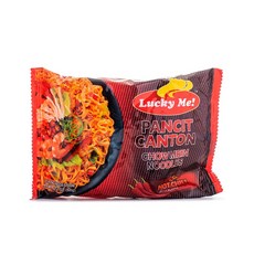 필리핀 라면 Lucky Me 판싯칸톤 핫칠리 *6개묶음, 6개