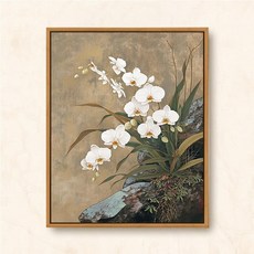 디아이와이 고전풍 목련 아크릴 유화 수채화, 세트 원목 프레임+붓+페인트, Y604 클래식