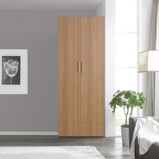 솜씨방 E0 엣지 키높이 원서랍 800 옷장, 내추럴