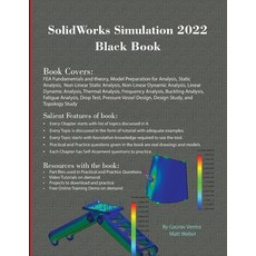 (영문도서) SolidWorks Simulation 2022 Black Book Paperback, Cadcamcae Works, English, 9781774590577