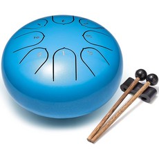 론버드 스틸 텅 드럼 타악기 6인치 8노트 악기 가족 친구를 위한 음악 선물 파란색, 6 Inch 11 Notes, blue