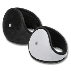 바른선택 기모 골프 방한 귀도리 귀마개 1+1 블랙+그레이, 1개