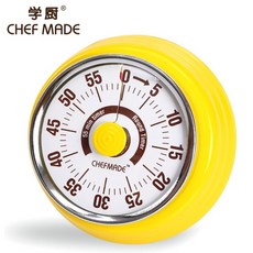 (烘焙廚房)Chefmade學廚WK9304廚房復古機械式計時器 吸附冰箱家用商用烘焙用具器具烘焙工具wk9304, 1個