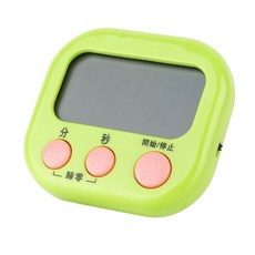 咖啡叔叔 磁吸式電子計時器 廚房烘焙定時提醒器 正倒計時器, 1個, 綠色