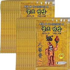골드 패드 인삼향, 25개입, 20개