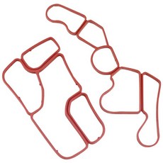 2721840280 엔진 오일 필터 하우징 + 메르세데스-벤츠 W203 W204 CL203 2721840080 2721840380 용 타이밍 케이스 개스킷, 빨간색