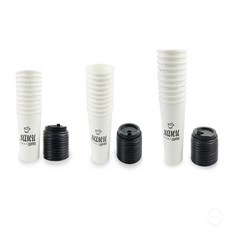 다랭이스토어 일회용 핫 컵 커피종이컵, 300/390ml 뚜껑20P
