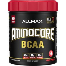 ALLMAX AMINOCORE BCAA Powder for Workout Muscle Recovery & Increased Endurance - Sugar Free No Fi, 1개, 1.035kg