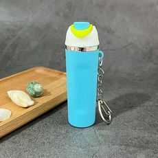 미니 물병 열쇠고리 귀여운 컵 텀블러 립밤 홀더 백팩에 적합, 10 B