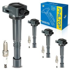 PHILTOP 점화 코일 팩 및 이리듐 스파크 플러그는 GMC 2016-2020 아카디아 3.6L 캐딜락 2017-2021 2023 XT5 3.6L 쉐보레 2017-2021, UF602 - 점화 코일 팩 4개