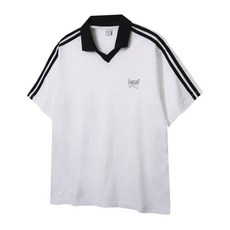 OCELOT C42 셀럽PK 레터링 카라 반팔티 화이트 278615