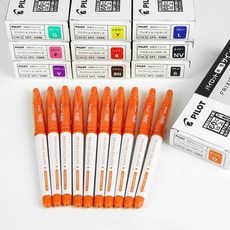 JSTrading 파이롯트 열펜 1.0mm (10개입) 일제 아이롱펜 아이론 펜, 1박스, 오렌지