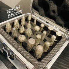 工人的店 Workershop 瑞士 KGS 金剛石雕刻工具套組 Kgsmkt 多尺寸磨具頭 棒針外徑6mm, 1個