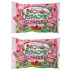 메이지 카노코노 야마 4봉지와 타케노코노 사토 4봉지 딸기 & 쇼콜라, 92g, 2개