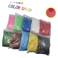 색모래 1kg 빨강 장식병 장식용 투명병