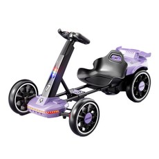 Racina 兒童電動卡丁車, 紫色 標配單驅 6V4.5電瓶 遙控可摺疊, 1個