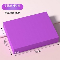 두꺼운운동매트 헬스장 홈트 균형 층간소음 초보자 무궁화퍼플-대형 50x40x6cm 50mm 1개, 50x40cm × 무궁화퍼플-대형 50x40x6cm ×