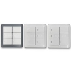 國際牌Panasonic RISNA系列 埋入式螢光開關C 6切 (附發票), 1個, 白色110V,不含蓋板