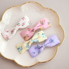 제니힐 논슬립 쁘띠꽃 리본핀 4종 세트