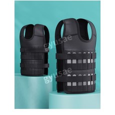 러닝 웨이트 조끼 모래주머니 세트, 05.투명 웨이트 조끼 - 10kg