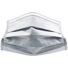 JOEKI 四層活性碳熔噴布拋棄式成人口罩, 灰色, 1個, 50片