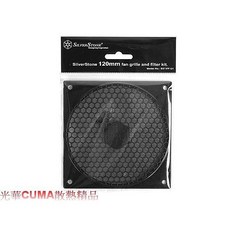 銀欣Silverstone SST-FF121B 12公分風扇防塵網，可水洗塑膠材質，有效防塵，光華CUMA散熱精品, 1個