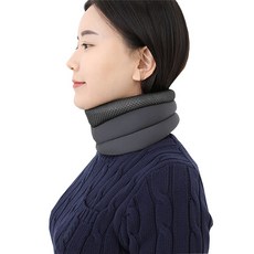 루시아 쿠션형 목보호대 휴대용 거북목 목밴드, 2개