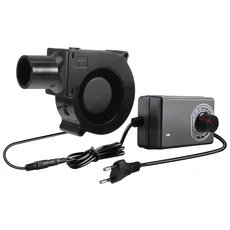 바베큐 선풍기 소형 블라스트 엔진 공기 수집 속도 조절 가능 요리 도구 휴대용 캠핑 220V, 01 EU