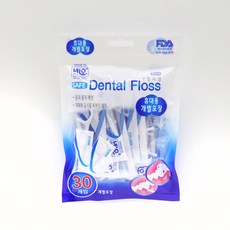 네오 덴탈 후로스 Y형 일회용치실-휴대용개별포장.FDA인증, 6개, 30개입