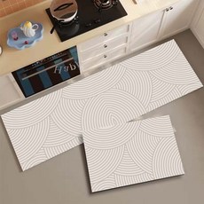 ZERA 규조토 발매트 2종 세트 주방 미끄럼 방지 흡수 매트 사이즈 업그레이드 두께 업그레이드 4mm 1+1 다용도 바닥 매트, 1세트, 03-나사산